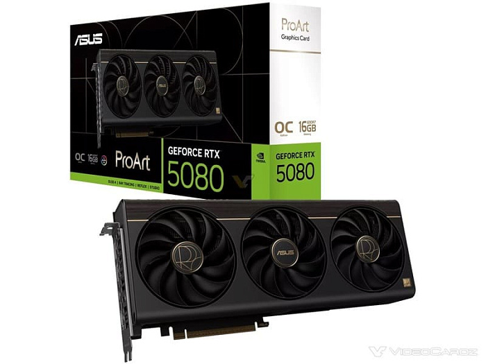 ASUS официально представила GeForce RTX 5080 серии ProArt