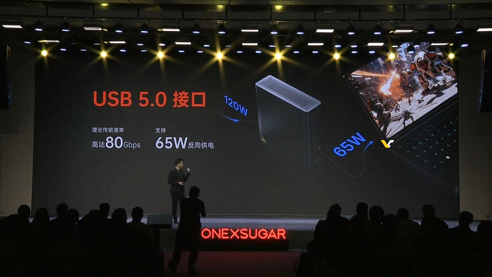 Внешняя видеокарта OneXGPU Lite получила несуществующий разъём USB 5.0