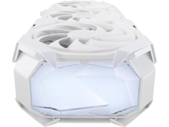 PowerColor Radeon RX 9070 XT Red Devil Spectral White выполнена полностью в белом цвете