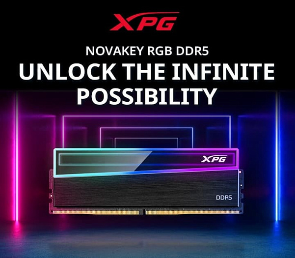ADATA XPG выпустила первую в мире память с эффектом бесконечного зеркала NOVAKEY RGB DDR5 