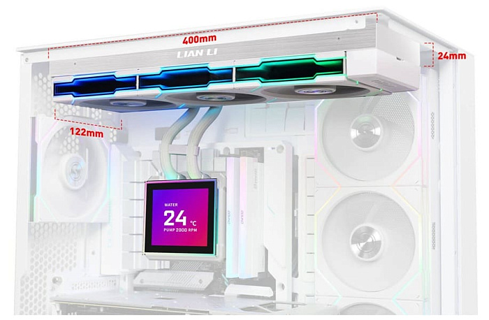 Готовые СЖО Lian Li HydroShift II LCD-S получили квадратный дисплей Готовые СЖО Lian Li HydroShift II LCD-S получили квадратный дисплей