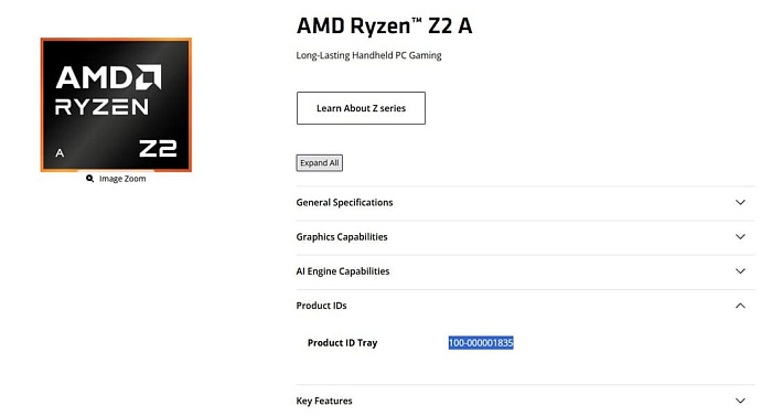 AMD Ryzen Z2 A действительно является Aerith Plus