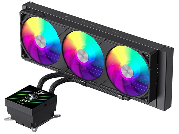 Готовые СЖО GAMEMAX Glacier LCD предлагают скрытый дизайн шлангов и дисплей