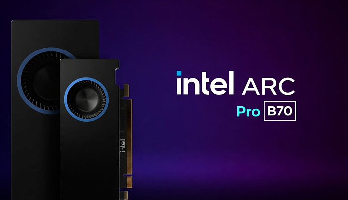 Intel подтвердила использование графического процессора BMG-G31 в видеокарте Arc Pro B70 Intel подтвердила использование графического процессора BMG-G31 в видеокарте Arc Pro B70