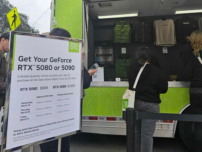 NVIDIA использует GTC 2025 для продажи видеокарт GeForce RTX 5080/5090