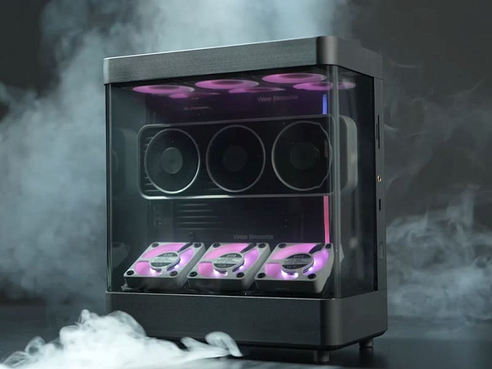 Маленький ПК Wee Beastie Mini Fishtank полагается на RTX 4070 форм-фактора MXM