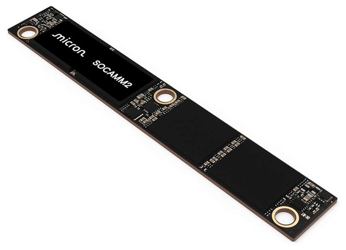 Micron начала поставки образцов модулей памяти SOCAMM2 объёмом 192 Гбайта Micron начала поставки образцов модулей памяти SOCAMM2 объёмом 192 Гбайта