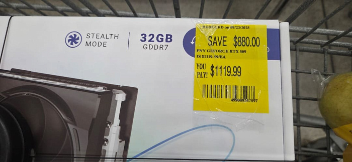 PNY GeForce RTX 5090 была продана за $1200 – это на 40% дешевле РРЦ PNY GeForce RTX 5090 была продана за $1200 – это на 40% дешевле РРЦ