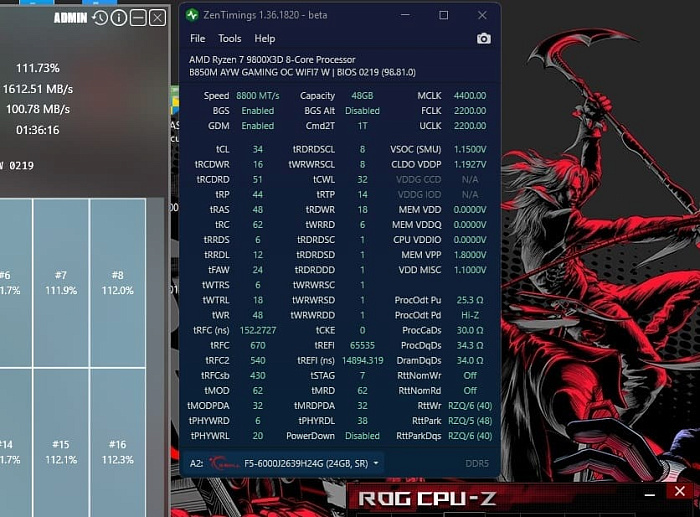Недорогая плата ASUS B850M AYW Gaming OC может разгонять память до 10400 MT/s