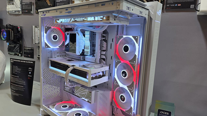 CES 2026: готовая СЖО ASUS ROG Strix LC IV не требует кабелей для работы