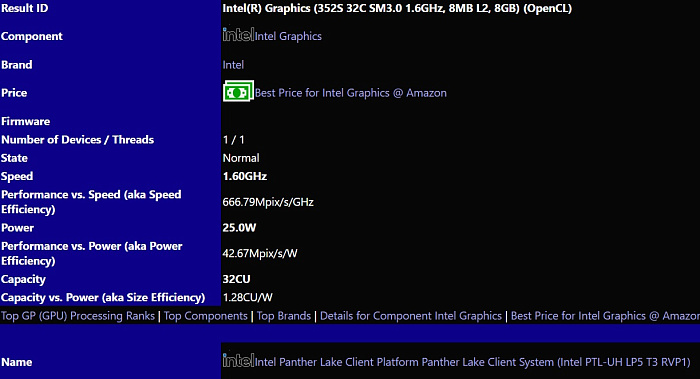 Intel уже занимается тестированием Panther Lake и интегрированной графики Xe3