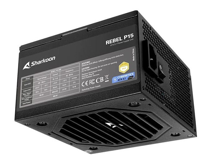 Sharkoon выпустила недорогие блоки питания Rebel P15 с сертификатом Cybenetics Gold Sharkoon выпустила недорогие блоки питания Rebel P15 с сертификатом Cybenetics Gold