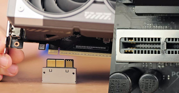 ASUS модернизировала разъём PCI Express для подачи до 250 Вт мощности