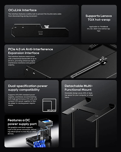 AOOSTAR оценила док-станцию EG01 для внешней видеокарты в $110