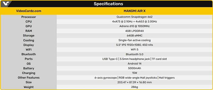 Портативная игровая консоль MANGMI AIR X на базе Android оценена в $90 Портативная игровая консоль MANGMI AIR X на базе Android оценена в $90