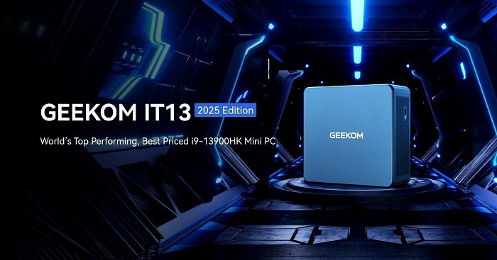Мини-ПК GEEKOM IT13 2025 Edition основан на процессоре Intel Core i9-13900HK