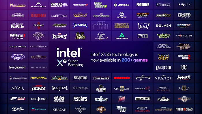 Технология Intel XeSS присутствует более чем в 200 играх