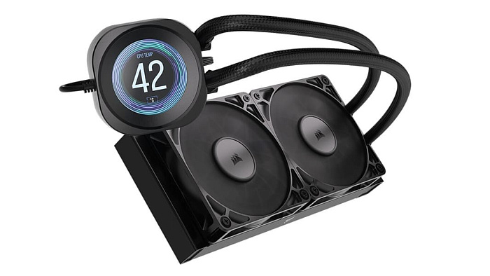 Готовые СЖО серии CORSAIR NAUTILUS RS LCD получили небольшой дисплей