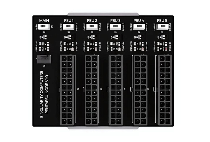 Singularity Computers выпустила концентратор Penta-Node для синхронизации пяти блоков питания