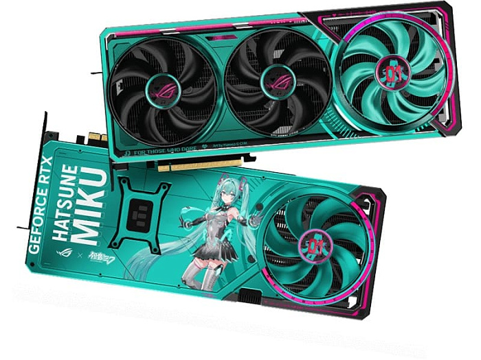 Видеокарта ASUS ROG Astral RTX 5080 Hatsune Miku продаётся почти в два раза дороже РРЦ