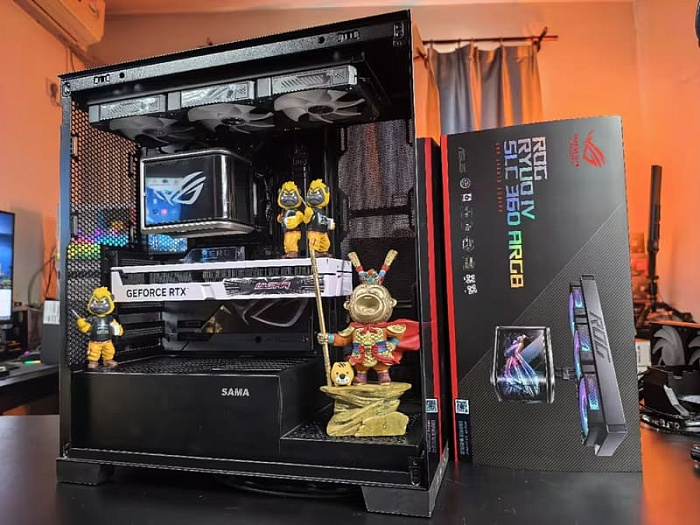 ASUS показала готовящуюся к запуску СЖО ROG RYUO IV SLC с изогнутым OLED-экраном