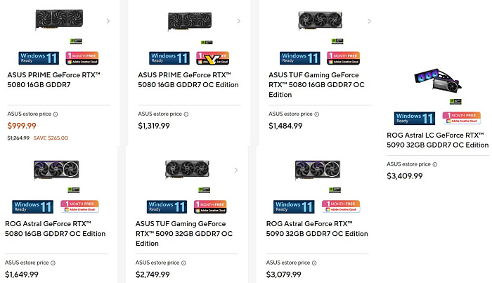 Партнеры NVIDIA начали повышать стоимость видеокарт GeForce RTX 5000  