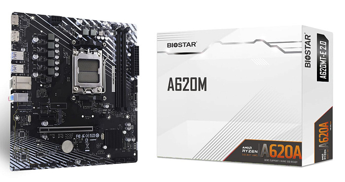 BIOSTAR выпустила простую материнскую плату A620MT-E 2.0