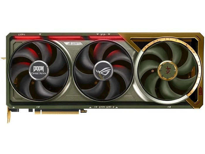 ASUS и Bethesda анонсировали уникальную видеокарту ROG Astral RTX 5080 DOOM Edition