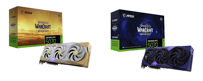 MSI и Blizzard показали ограниченную серию GeForce RTX 5070 World of Warcraft Midnight MSI и Blizzard показали ограниченную серию GeForce RTX 5070 World of Warcraft Midnight