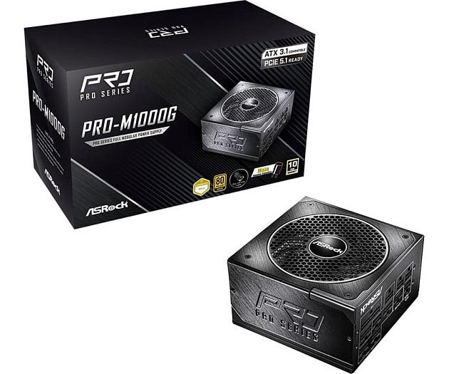 ASRock представила серию полностью модульных блоков питания PRO MG