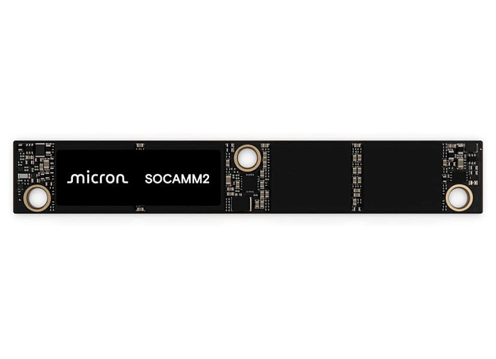 Micron начала поставки образцов модулей памяти SOCAMM2 объёмом 192 Гбайта Micron начала поставки образцов модулей памяти SOCAMM2 объёмом 192 Гбайта