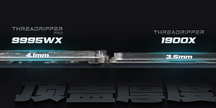 Крышечка процессора Threadripper PRO 9995WX стала отличным радиатором для СЖО