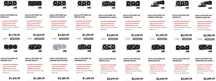 Партнеры NVIDIA начали повышать стоимость видеокарт GeForce RTX 5000  