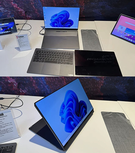 Lenovo показала концептуальные устройства Legion Go Fold и ThinkPad Modular AI PC