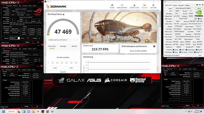  Два разъёма 12V-2x6 позволили GALAX RTX 5090D достичь рекордной частоты