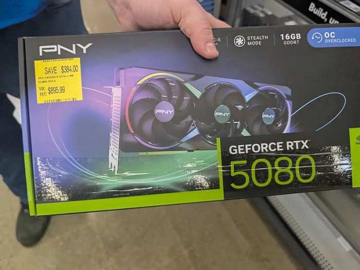 Пользователю удалось купить практически новую GeForce RTX 5080 с 30% скидкой