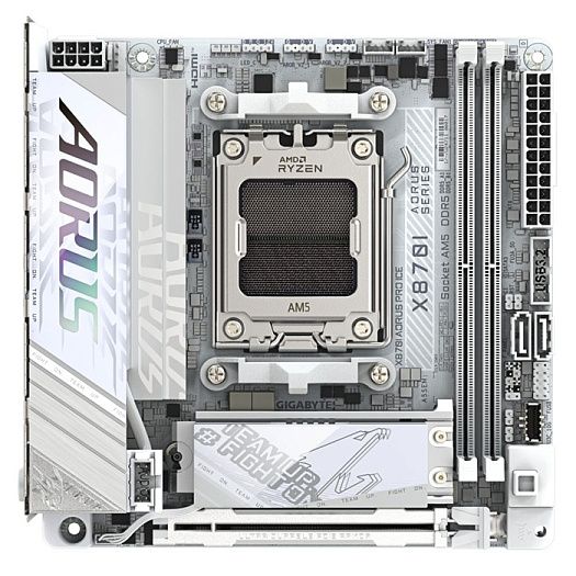 GIGABYTE X870I AORUS PRO ICE стала первой Mini-ITX платой с чипсетом X870