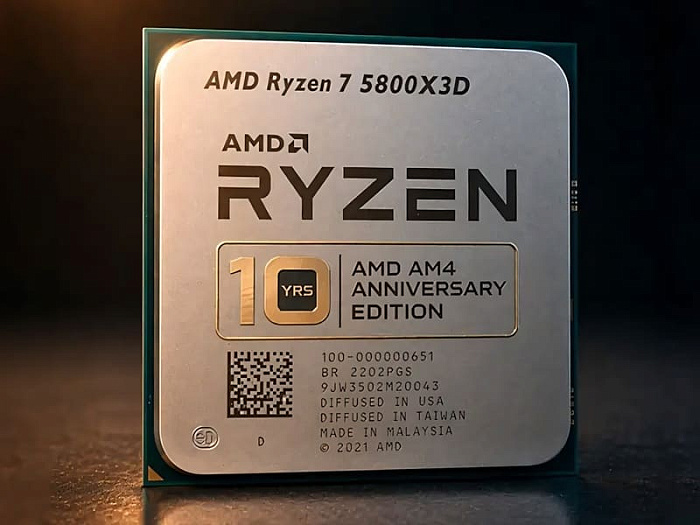 AMD собирается перевыпустить Ryzen 7 5800X3D к 10-летию платформы AM4