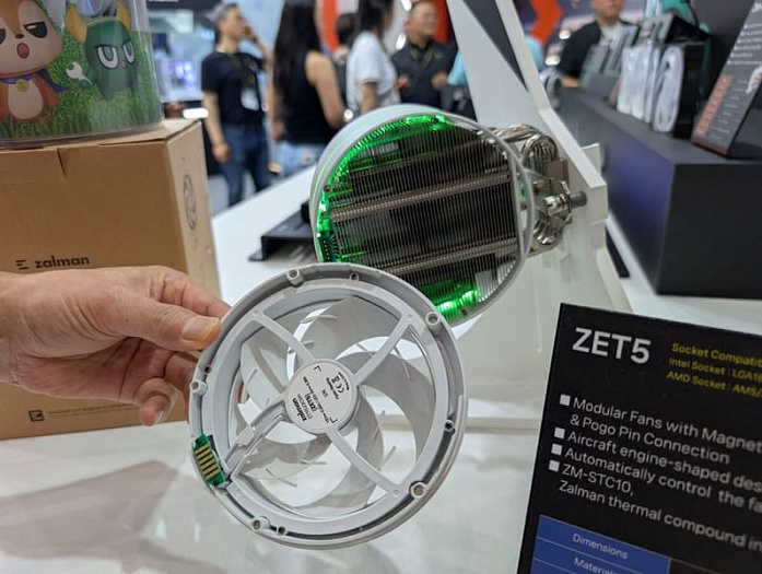 COMPUTEX: кулеры Zalman ZET напоминают турбины самолёта