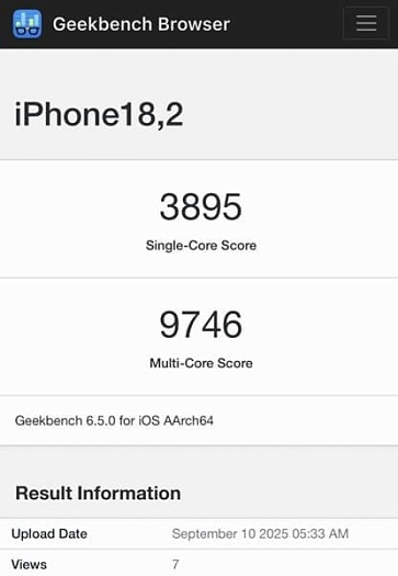 Мобильный процессор Apple A19 Pro продемонстрировал возможности в Geekbench