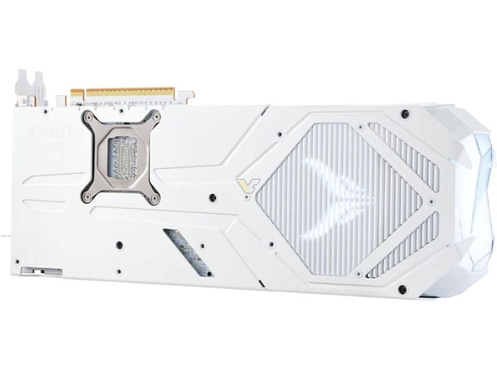 PowerColor Radeon RX 9070 XT Red Devil Spectral White выполнена полностью в белом цвете