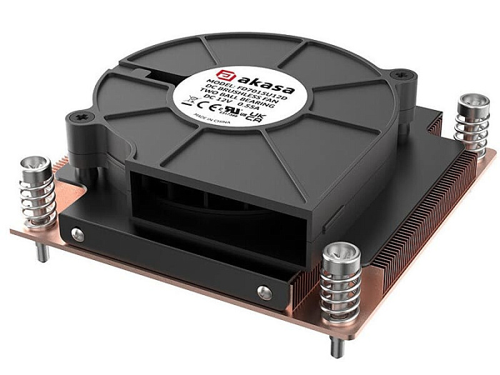 Akasa начала продажи низкопрофильного кулера AK-CC7409BP01 с испарительной камерой