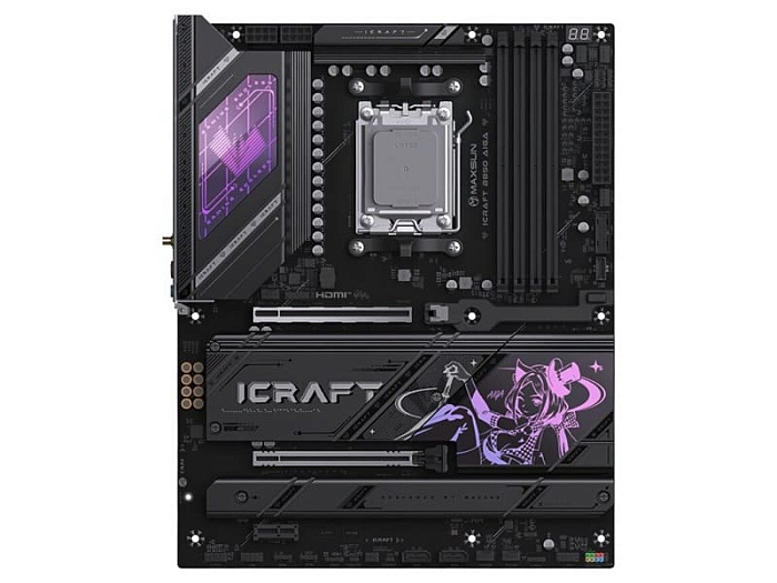 Материнская плата MAXSUN MS-iCraft B850 AIGA поддерживает будущие процессоры AMD