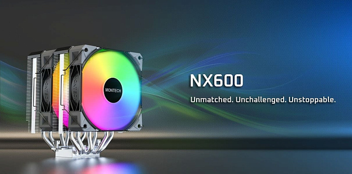 MONTECH анонсировала процессорные кулеры NX600 и NX600 ARGB