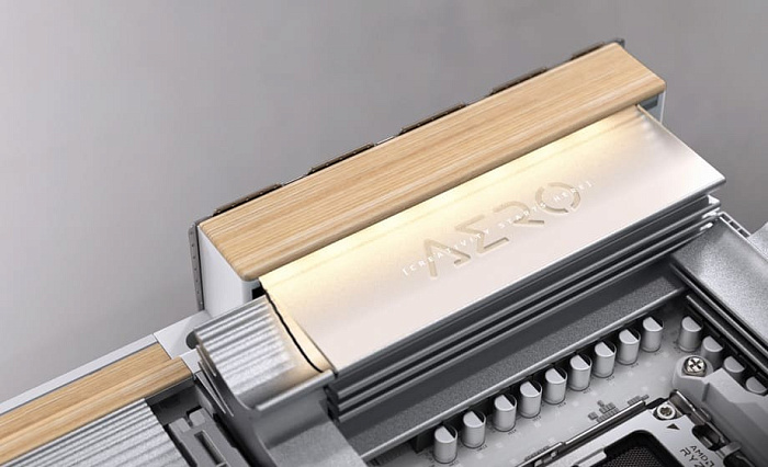 GIGABYTE выпустила материнскую плату X870E AERO X3D WOOD с деревянными вставками