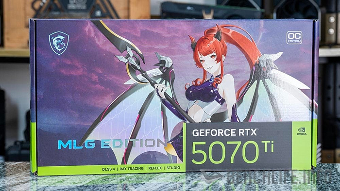Изучаем распаковку видеокарты MSI GeForce RTX 5070 Ti Gaming Trio MLG Edition