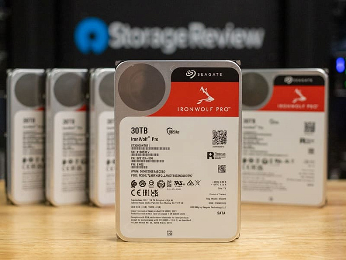 Seagate расширила линейки жёстких дисков IronWolf Pro и Exos моделями объёмом 30 Тбайт