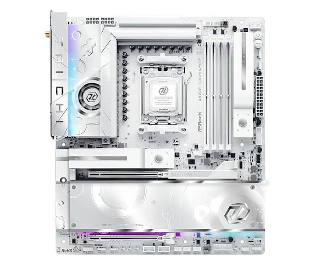 Премиальная материнская плата ASRock X870E Taichi анонсирована в белом варианте