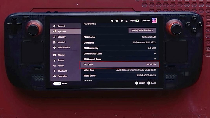 Модификация Steam Deck OLED увеличивает объём оперативной памяти до 32 Гбайт