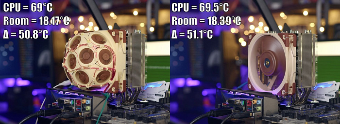 Энтузиаст создал 120-мм вентилятор из 15 30-мм вентиляторов